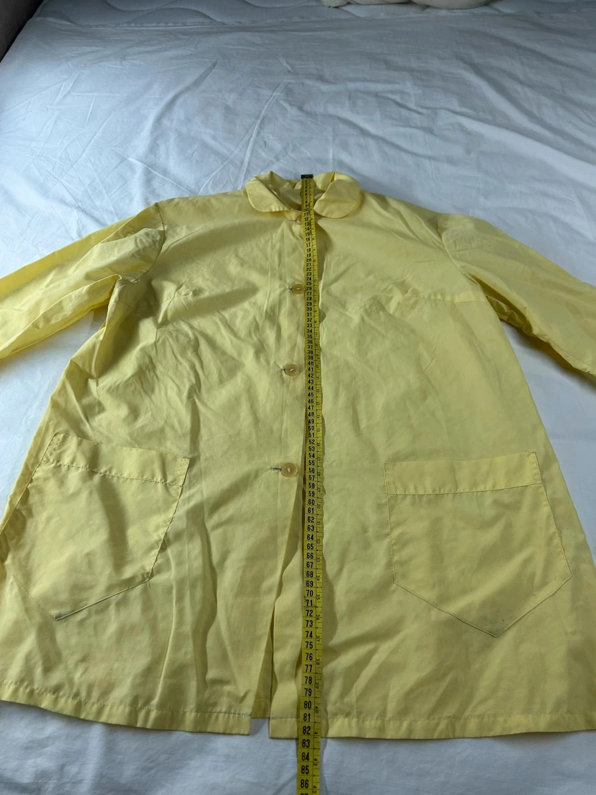 Chemise blousenyl met lange mouwen geel vintage – photo 6